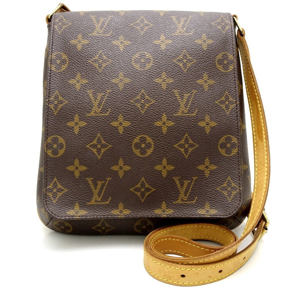 Louis Vuitton Monogram Crossbody Shoulder Bag Brown